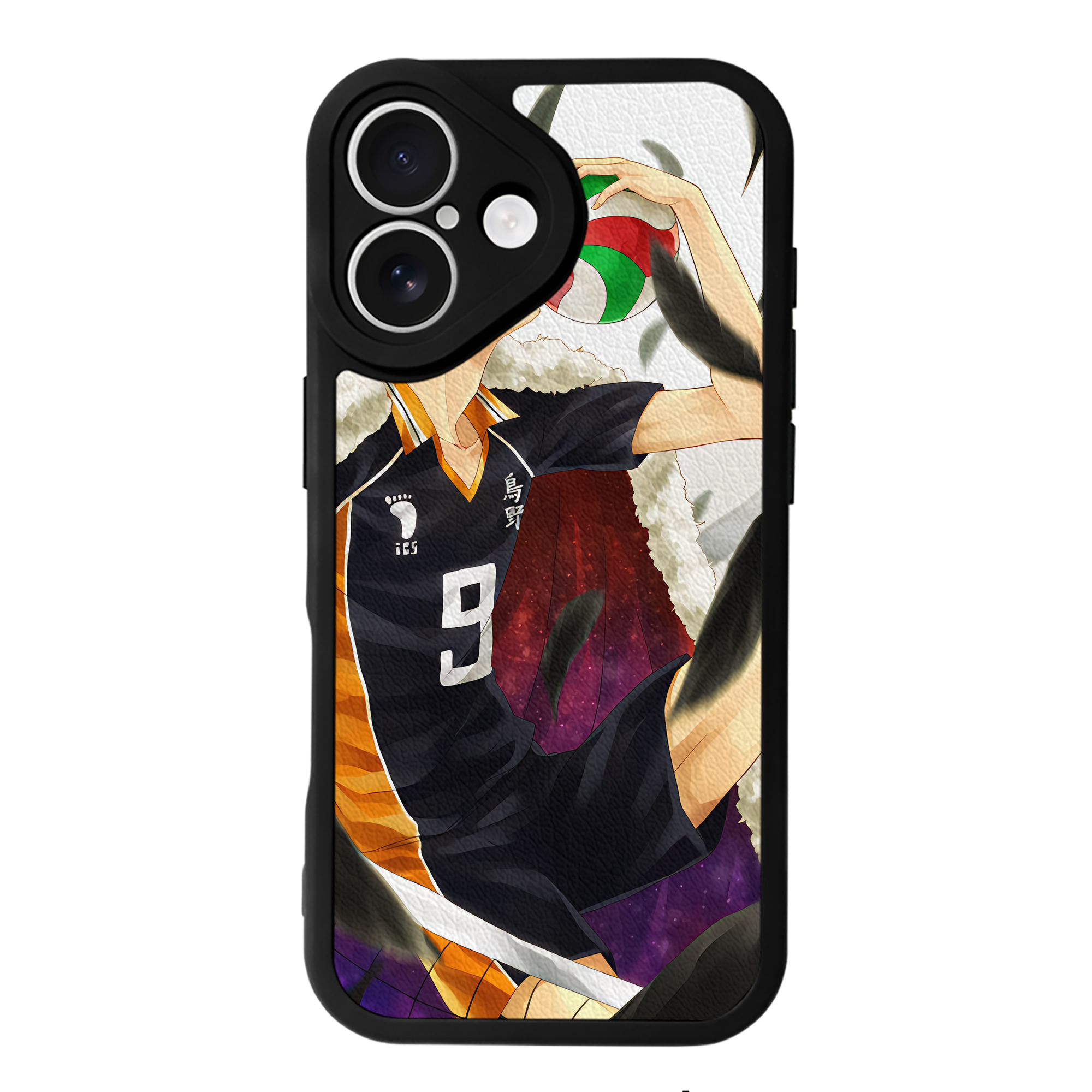 （画像用） ハイキュー!! Haikyu!! 【iPhone 16シリーズ対応】シリコンスマホケース（レザー調） 材質：シリコン